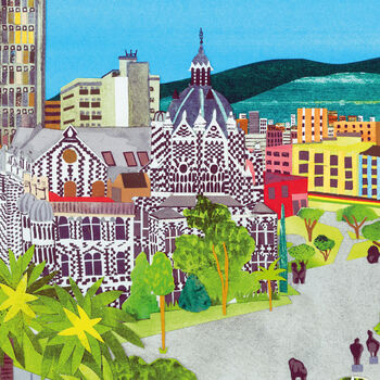 Medellin, Colombia Illustrated Travel Print, 3 of 3