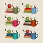 Personalised Books And Mug Teacher Print, thumbnail 5 of 9