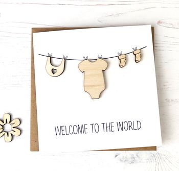 New Baby Washing Line Card, 2 of 2