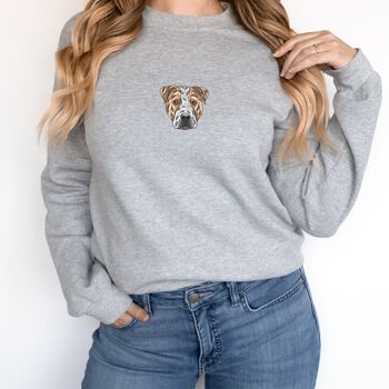 Personalised Staffie Sweatshirt, Dog Mum Gift, 6 of 12