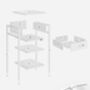 Tall Nightstand Bedside Table With A Drawer, thumbnail 8 of 8