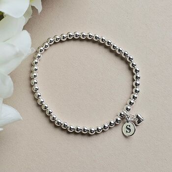 Personalised Mum Heart Charm Bracelet And Token, 2 of 3