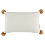 Knitted Pom Pom Cushion, thumbnail 3 of 4
