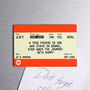 Personalised Train Ticket Fridge Magnet For Friend, thumbnail 2 of 3