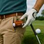 Personalised Tan Leather Golf Ball Caddy, thumbnail 1 of 10