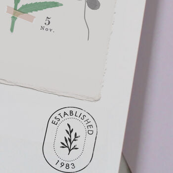 Personalised Herbarium Family Print, Unframed, 6 of 10