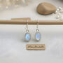 Handmade Moonstone Drop Earrings In Sterling Silver, thumbnail 4 of 4