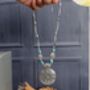 Turquoise And Silver Statement Necklace, thumbnail 6 of 7