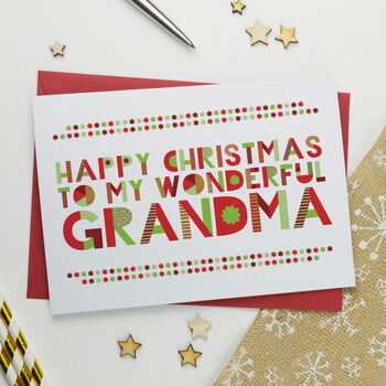 Wonderful Granny/Nanny/Gran/Nan Christmas Card, 3 of 6