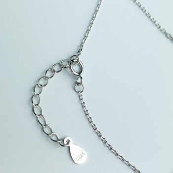 Sterling Silver Crystal Evil Eye Charm Bracelet, 3 of 5