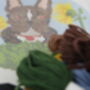 ‘Hank’ French Bulldog Pawtrait Needlepoint Canvas Kit, thumbnail 9 of 9