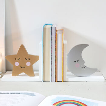 Sweet Dreams Star And Moon Bookends, 2 of 2