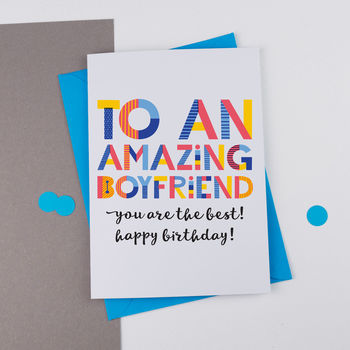 Amazing Boyfriend Personalised Card, 2 of 2