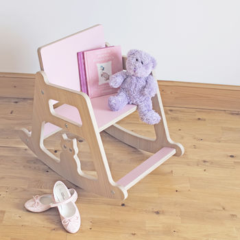 Personalised Wooden Children's Rocking Chair, 6 of 8