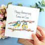 Personalised Blue Tit Valentine's Day Card, thumbnail 1 of 6