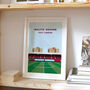 West Ham Boleyn Ground Football Stadium Art Print Gift, Framed Or Unframed, thumbnail 3 of 9