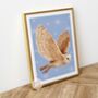 Barn Owl Art Print: British Wildlife Wall Decor, thumbnail 8 of 9