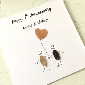 Personalised 7th Wedding Anniversary Copper, 3 of 5