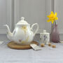 Bee And Spring Flowers Four Cup China Teapot, thumbnail 4 of 9
