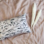 Natural Linen And Black Landscape Cushion, thumbnail 1 of 4