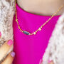 Star Chain Necklace With Birthstone Detail, thumbnail 1 of 11