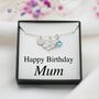 Birthday Necklace For Mum – Sterling Silver Heart Infinity Charm, Personalised Jewellery Gift, thumbnail 1 of 7