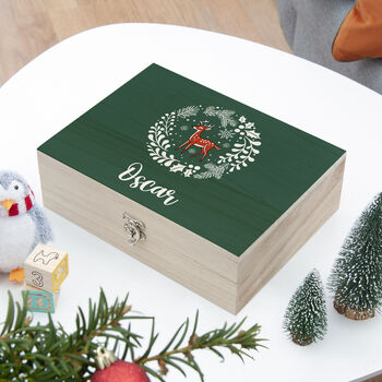 Personalised Woodland Deer Christmas Eve Box, 10 of 12