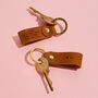 Personalised 'Any Message' Leather Keyring, thumbnail 2 of 10