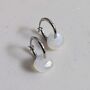 Moonstone Teardrop June Birthstone Earrings, Silver, thumbnail 1 of 5