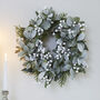 White Berry Christmas Door Wreath, thumbnail 1 of 3
