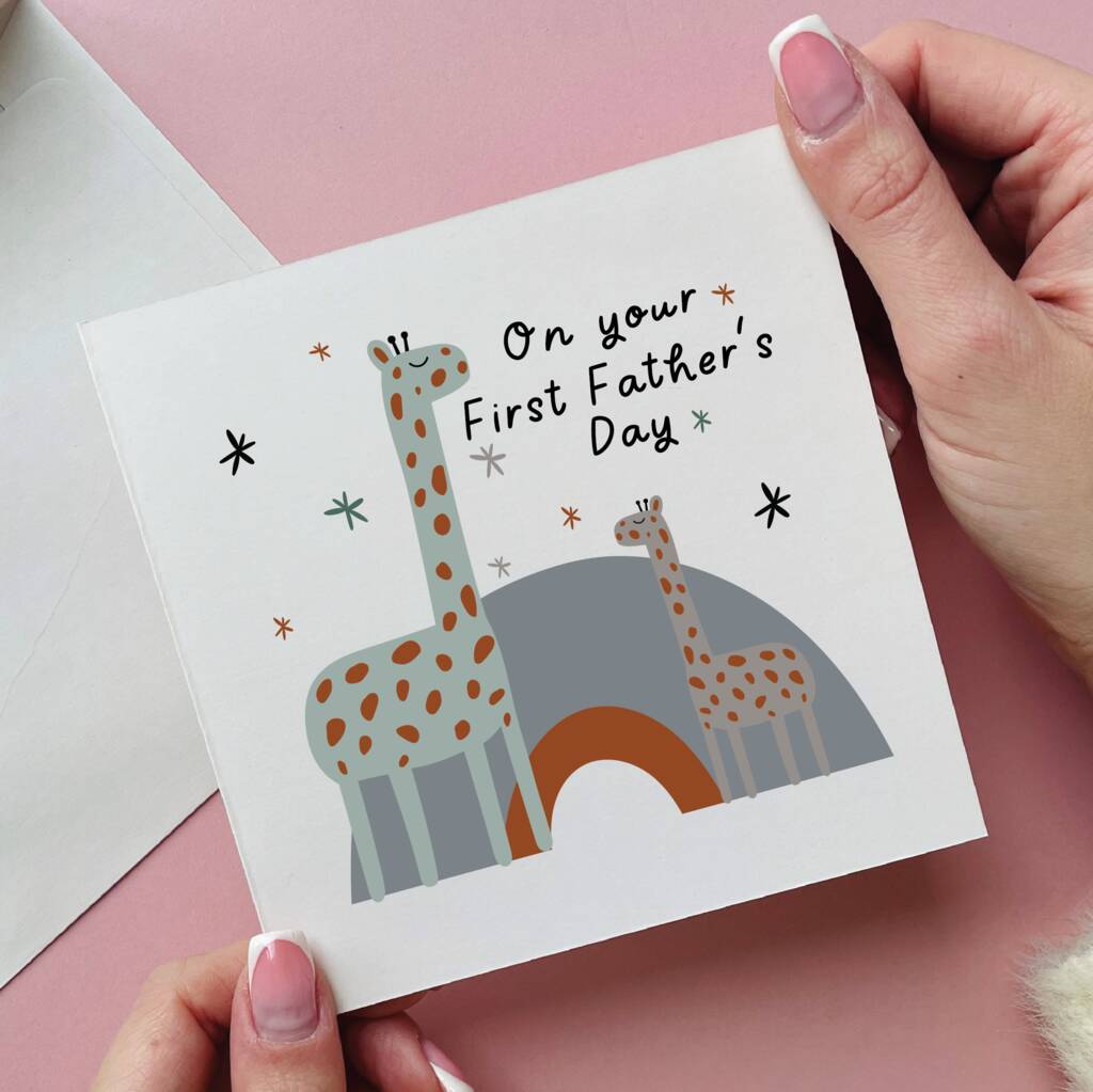 First Father's Day Giraffe Card