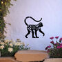 Floral Monkey Metal Wall Art For Garden And Home Decor Gift, thumbnail 4 of 10