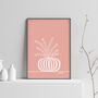 Peach Plant Print, thumbnail 1 of 2