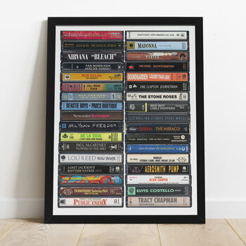 Personalised 36th Birthday Print Music From 1989, 5 of 8