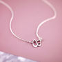 Couples Sterling Silver Initial Necklace, thumbnail 1 of 11