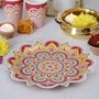 Multicoloured Paper Diwali Plates X Eight, thumbnail 1 of 3