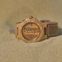 Bamboo Rambler Watch With Genuine Leather Strap, thumbnail 6 of 7