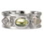 Sterling Silver Mixed Gemstone Drum Ring, thumbnail 5 of 10
