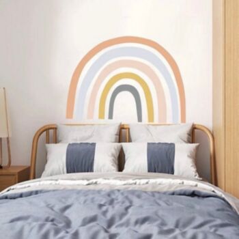 Pastel Peach Rainbow Wall Sticker Kid’s Room, 3 of 4