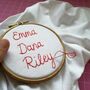 Hand Embroidered T Shirt With Children's Names, thumbnail 2 of 7