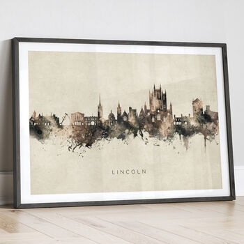 Lincoln Skyline Cityscape Art Print, 12 of 12