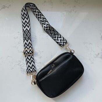 Personalised Lola Embossed Faux Leather Cross Body Bag, 4 of 6