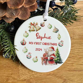 Custom Baby's First Christmas Keepsake Ornament Gift, 7 of 7