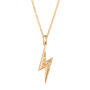Sparkling Lightning Bolt Necklace With Slider Clasp, thumbnail 8 of 8