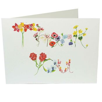 Box Set Of Assorted Thank You Greetings Cards, 5 of 8