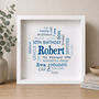 Personalised 30th Birthday Word Art Print For Him, thumbnail 1 of 8