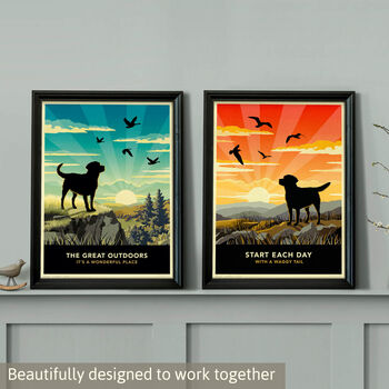 Scenic Dog Lovers Gift. Labrador Limited Edition Print, 7 of 11