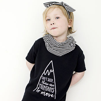 Kids 'Mountains To Move' Slogan T Shirt, 2 of 4