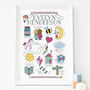 Christening Hopes And Dreams Print From Godparent, thumbnail 1 of 12