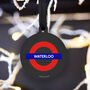 Official Tfl London Tube Stop Hanging Tree Decoration, thumbnail 4 of 6